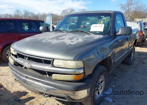 2002 Chevrolet Silverado 1500 из США, поврежденный, VIN 1GCEK14V72Z112160